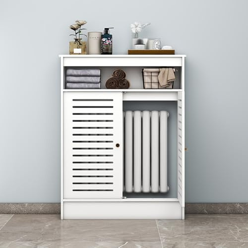 Copertura decorativa per termosifone, facile da installare, ripiano riscaldante per la protezione e la nizzazione del riscaldamento domestico (70 x 90 x 20 cm)