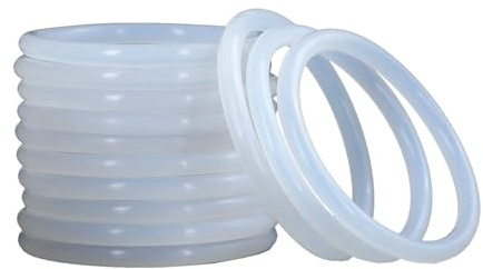 Drahtdurchmesser 4 mm, weiße VMQ-O-Ring-Dichtung, Außendurchmesser 25 mm, Gummidichtung, 50 Stück