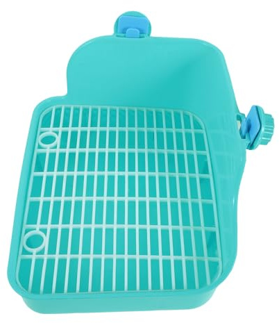 TOYANDONA Cassetta per Lettiera per Coniglio e Porcellino D'india in Plastico Verde, Mantiene Pulito L'animale la Lettiera, per Soggiorno e Parco Colore Casuale