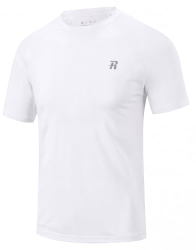 Runhit UV Shirt Herren Kurzarm UPF 50+, Schnelltrocknend Schwimmshirt Atmungsaktives Funktionsshirt, Elastisches Sport T-Shirt für Schwimmen, Laufen, Fitness, Strand & Outdoor