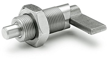 Ganter Normelemente | Rastriegel - GN 612-5-M10-AK-NI | Bolzendurchmesser: 5mm | Edelstahl | 1 Stück