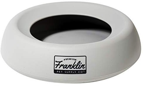Franklin Pet Supply Co. Spill Proof Pet Bowl - No Splash Travel Water + Food Dish for Dogs + Cats - Portable - 16 oz. - BPA Free