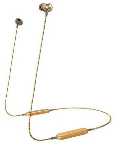 Panasonic RP-HTX20BE-C In Ear Wireless Bluetooth Headphones, Retro Style with Microphone, Smart Voice Control and Comfortable Ergonomic Fit - Tan