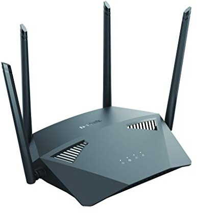 Router D-Link DIR-1950 Wi-Fi AC1900 MU-MIMO Dual-Band con porta WAN e 4 porte LAN, gestione della banda SmartConnect, Parental Control. Si integra con Amazon Alexa e Gooogle Assistant.