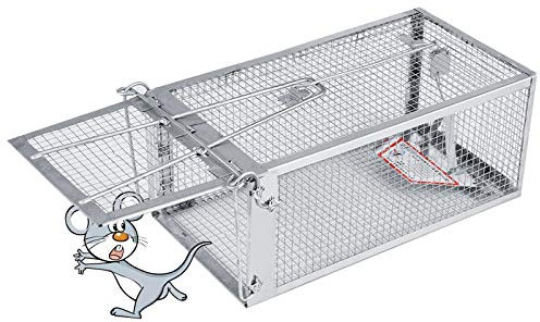 Jaula de trampa para ratas, jaula de captura reutilizable Trampa para ratas de captura múltiple Trampa para ratas infalible Trampa de captura para atrapar ratones, ratas y otros pequeños roedores en l