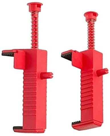 AGSYFFD 2 Pieces Wire Puller Bricklaying Tool Holder Hand Tool Brick Liner Building Construction Brick Laying Wire Puller (Red)