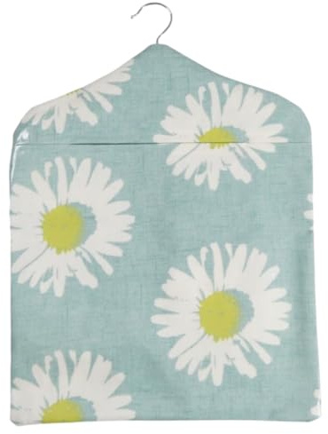 Jolee Fabrics Premium Oilcloth Peg Bags with Wooden Hanger - Large Waterproof Peg Bag, Clothes Clip Storage Perfect for Any Washing Line…