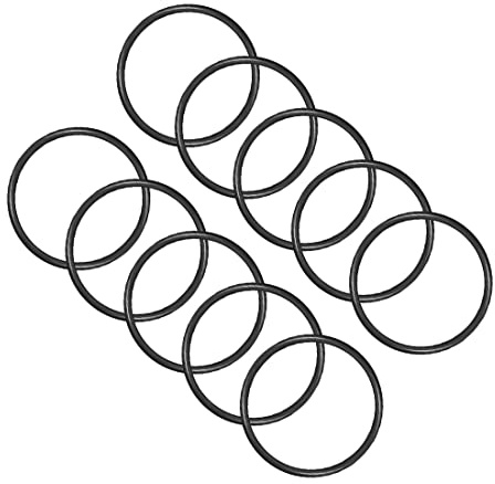 PATIKIL 70mmx62mmx4mm Nitrile Gomma O-Ring, 10 Pezzi Metrico Meccanico Sigillatura Guarnizione Rondelle di Tenuta Anelli per Acqua Idraulici, Nero