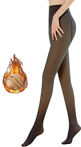 TaimeiMao Collants thermiques pour femme, collants doublés