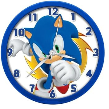 SEGA Kids Euroswan Sonic Wanduhr 25 cm