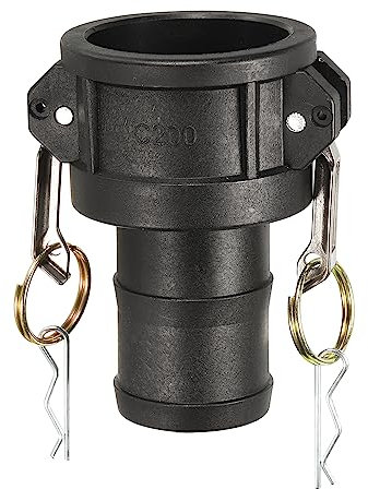 PATIKIL IBC Tote Adapter 2 Cam Lock to 50mm Barb Fitting, 275-330 Gallon Drain Adapter Fitting for Tank Garden Watering Hose