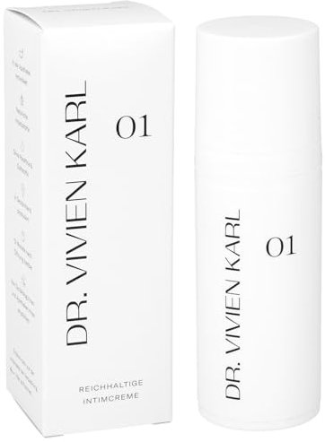 DR. VIVIEN KARL Intimcreme 01 | Intimpflege Damen zur Befeuchtung und Pflege | Feuchtcreme gegen Intimtrockenheit | Hormonfrei | Ohne Duftstoffe | In Apotheke entwickelt & Deutschland produziert 50 ml