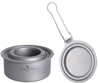 Boundless Voyage Mini Titan Alkoholkocher Camping Herd Outdoor Backpacking Herd Überleben Trekking Wandern Zubehör D-ti2011C