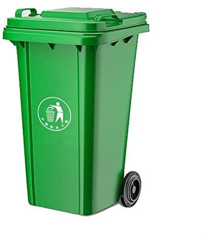 Poubelle Conteneur à déchets avec couvercle, poubelle extérieure robuste avec poignées, vert, construction robuste, poubelle parfaite for cour arrière, terrasse ou garage. Recyclage ( Size : 100L )