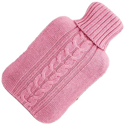 SOESFOUFU Wärmflaschenbezug Aus Gummi Und Acrylfasern Ca Strickdesign Für Modischen Look Schützt Haut Vor Direkter Hitze Bietet Ausreichend Wärme
