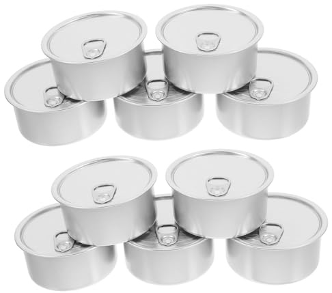 GARVALON 10 StüCk Metalldosen Mit Deckel 180ml Aluminium Leere Dosen Zum BefüLlen Konservendosen FüR Lebensmittelaufbewahrung Mit Einfach ÖFfnendem Deckel