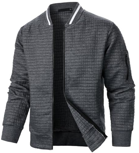 ZRYAZQ Veste Sport Veste Homme Zippé Sweat Homme Bomber Jogging Homme Survetement Homme Manteau Homme Hiver Blousons Homme Vetement Homme Idee Cadeau Homme Blouson Homme Hiver Sportswear Homme