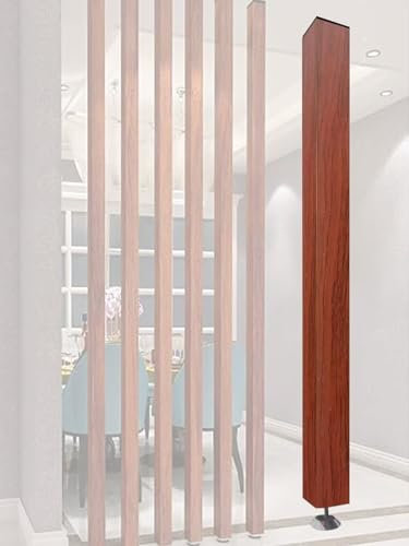 Leng, listelli decorativi in legno per pareti divisorie alte 2,4 m di altezza, ideali per scale in sala da pranzo, negozio di abbigliamento o soggiorno, 1 confezione da 100 pezzi, design dal pavimento