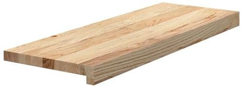 vidaXL Treppenstufen 2 Stk. Unbehandelt 70x30x2 cm Massivholz Eiche