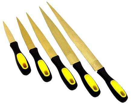 jojofuny Juego De 5 Escofinas Para Tallar Madera Herramientas De Trabajo Para Carpintero Mangos De Lima Escofinas Para Tallar Madera