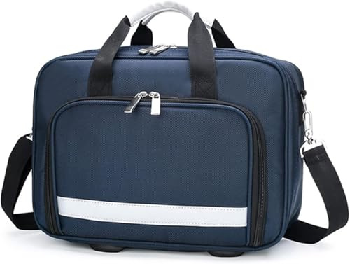 Erste Hilfe Tasche Leer, tragbarer Erste-Hilfe-Organisator für die Familie, kompakte und leichte Traumatasche, medizinische Tasche für Krankenschwestern, häusliche Krankenpflege, EMT(Blue)