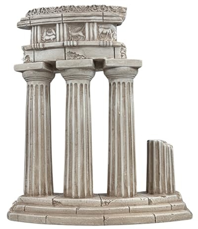 Ruinierte Säulen Tempel des Apollo Terrakotta-Statue, Skulptur, 28,4 cm