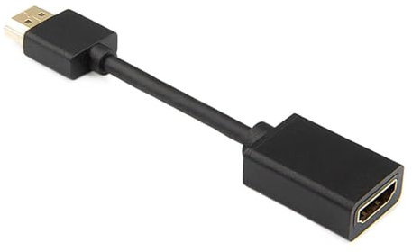 BFQZ 1 PCS HDMI Extension Cable, Hdmi Adapter, HDMIMale to Female Extender Cable, HDMI to HDMIConverter Adapter Cable Compatible for Fire/Roku,TV Stick, Blu-Ray,PS3/PS4, Plug &play (Black)