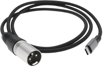 LT Easiyl USB-C-auf-XLR-Stecker-Ausgangskabel 16BIT/44,1KHZ für Verstärker-Lautsprecher-Mischpult (1m)