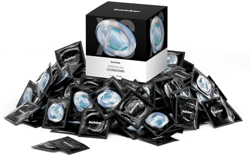 Satisfyer Kondome Männer XS | 100 Stück | 45 mm | Gefühlsecht & dünn mit befeuchteter Oberfläche | mit Reservoir | geprüft & zuverlässig | Hautfreundlich & geruchsneutral