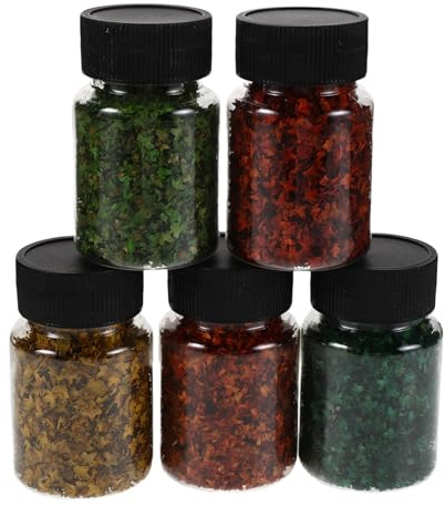 Operitacx Flacons de Miniatures Réalistes pour Diorama DIY Plantes Artificielles de Jungle Accessoires Miniature pour Jardin de Fées et Modèle de Paysage