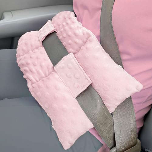 Hysterectomy Pillow Seatbelt Mastectomy Pillow with Pocket for Cervical Cancer Uterine Abdominal Post Surgery Abdomen Healing Protector C-Section Recovery Car Seat Belt Pad Cushion Support (Pink)