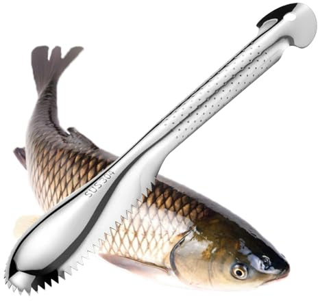Fischschupper Fisch Entschupper | Edelstahl Mit Ergonomischem Griff Küchenhelfer,Fischschupper,Für Restaurant Haushalt Wohnheim Camping Grillparty Küche