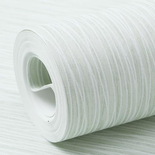 Swehooirt Green Plain Stripe Textured Wallpaper for Bedroom Modern Minimalist Embossed Wallpaper Decor for Adults Hallway Living Room Feature Wall