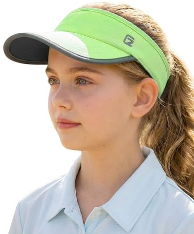 GADIEMKENSD Reflective Sun Visor for Girls, UPF 50+ Lightweight | Breathable for Running, Tennis, Golf & Outdoor Sports