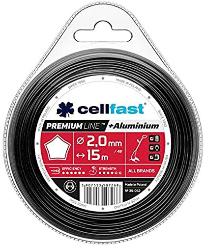 Cellfast Trimmer line Premium – Starlet 2.0mm x 15m, Reinforced with Aluminum Particles, 35-052