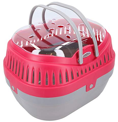 Large Red Small Animal Guinea Pig Rat Degus Pod Carrier Pet Travel Cleaning Pod H22 x W22 x D30cm