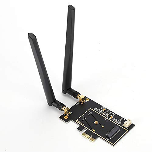 Adaptador WLAN WiFi de Escritorio M.2 NGFF a PCI-E 1X, Convertidor de Tarjetas de Red para 8260 7265 1535 7260, Compatible con PCIe WiFi Y USB BT