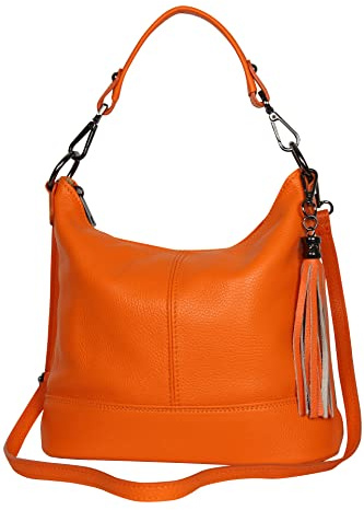 AmbraModa GLX09 Sac à main pour femme en cuir véritable