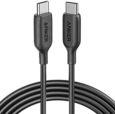 Anker Powerline III Usb-C To Usb-C 1.8m Ladegerät, Datenkabel, Schwarz, 100W Power Support, A8856