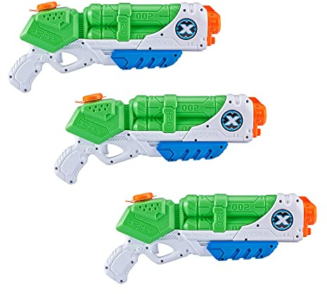 XSHOT Typhoon Water Blaster (3 Pack) - Summer Watergun Toys, Squirt Gun Soakers, Pump Action Water Toy for Children, Boys, Teen, Men