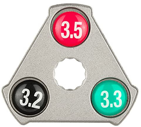 Bluechain® Nippelspanner Fahrrad Schlüsselweiten 3,2 mm, 3,3 mm und 3,5 mm/Speichenspanner Fahrrad/Fahrrad Speichenschlüssel