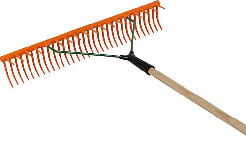 Siena Garden Rastrello per prato KS con 32 denti curvi, 64 cm