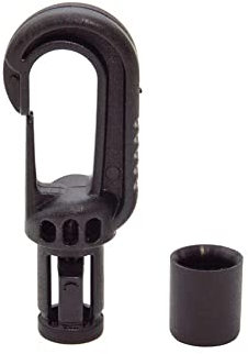 Dreamprint Kunststoffhaken Autolock Haken Spannfix Spanner Karabiner Karabinerhaken Kunststoff Schwarz für 6 mm Expanderseil Expander Gummiseil Planenseil Gummiband Garten Zelt Planen