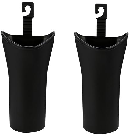 Garneck 2Pcs Multifunctional Car Seat Storage Box Waterproof Umbrella Holder Removable Hook Plastic Barrel for Car Back Storage Umbrella Buckets