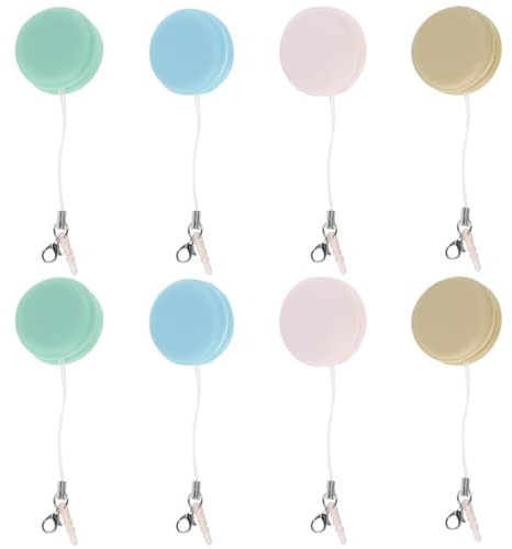 8pcs Phone Screen Wipe with Lanyard Macaron Mobile Phone Screen Cleaning Reusable Glasses Lens Cleaner Cleaning Tools for Mobile Computer Eyeglasses