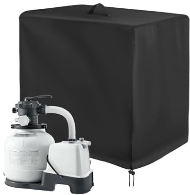 NSXIN wasserdichte Sandfilteranlage Abdeckung, Poolpumpe Abdeckung für INETX Sandfilter, 420D Oxford Sandfilteranlage Poolpumpe Abdeckung, Anti-UV Schutzhülle, 84 x 61 x 86 cm