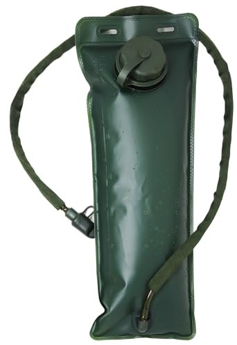 M MCGUIRE GEAR Hydration Bladder, 3L/100 oz. Water Bladder, Leak Proof Hydration Pack, Water Reservoir with Insulated Drinking Tube for Hiking, Cycling, and Biking (Olive Drab)