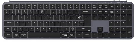 Keychron B6 Pro Clavier sans Fil Ultra-Mince avec ZMK Customization - pour Mac & Windows - Capuchons de Touches concaves - Silicone de Protection - Bluetooth 5.2 - Gris Espace