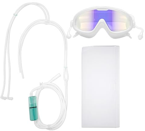 Unosuich 2 en 1 Lunettes de vue absorbant l'hydrogène Masque pour les yeux Lunettes à hydrogène Grand débit Production d'hydrogène Machine intégrée à la maison Oxygène et hydrogène