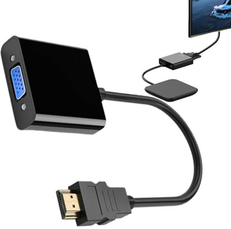Cable para conectar el ordenador portátil al monitor, conector del ordenador portátil al monitor, adaptador VGA DisplayPort Adaptador de vídeo, Adaptador VGA DisplayPort versátil, adaptador de